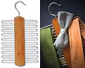 WOODEN TIE RACK HANGER -UP TO 20 TIES- GIFT IDEA