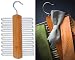 WOODEN TIE RACK HANGER -UP TO 20 TIES- GIFT IDEA