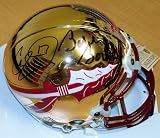 Charlie Ward and Bobby Bowden DUAL Autographed Florida State Seminoles CHROME Mini Helmet