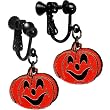 Jolly Pumpkin Clip On Earrings