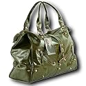 Bevoni Handtasche G2011 Shopper Umhängetasche Schultertasche Umhängetasche Leder oliv