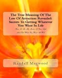 51lG2xHcShL. SL160  The True Meaning Of The Law Of Attraction Revealed: Secrets To Getting Whatever You Want In Life