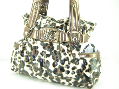 Kathy Van Zeeland Tripple Play Belt Shopper Handbag Purse ~ Leopard In Color