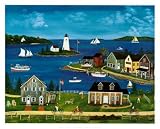 Cove in Summer Art Poster Print by Barbara Appleyard, 30x24