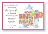 Candy Buffet Party Invitations