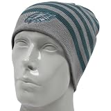 Philadelphia Eagles Reversible Reebok Cuffless Knit Striped Hat