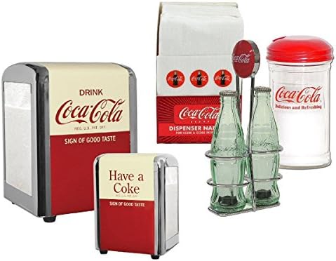 TableCraft Coca-Cola / Coke 3pc "Fountain Service" Tableware Set