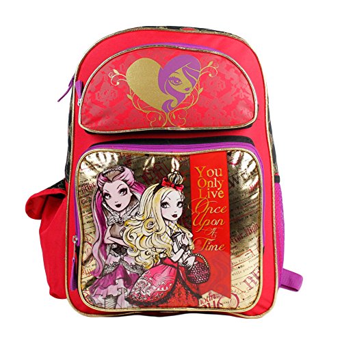 Mattel EVER AFTER HIGH Large Backpack BAG Tote Apple White Raven Queen