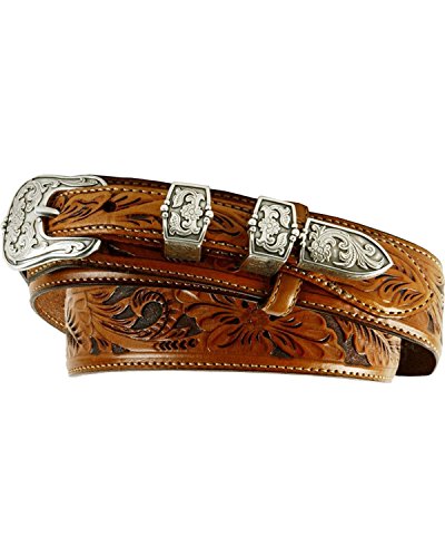 Tony Lama Men's Tooled Leather Ranger Belt - C40585