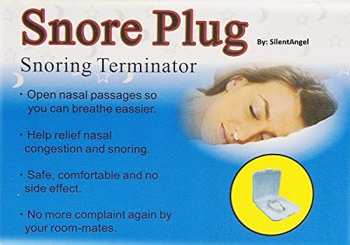 Snore Plug The New Solution to Stop Snoring. Anti Snoring Nose Clip for Natural Relief Against Heavy Breathing & Snoring.Voted#1 NEW Advanced Solution.Free Hygiene Travelling Case & Fitting Instructions With All Orders