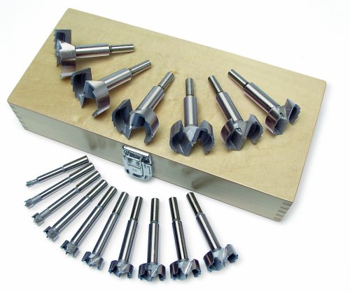 MLCS 9146 Forstner 16-Piece Bit Set in Wooden Box