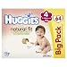 Huggies Natural Fit Nappies Size 4 Big Pack 64 Nappies