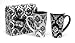 Wellspring Black & White Damask 16-oz. Grande Mug Gift Set of Two