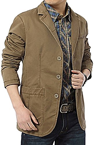 CELINO Men's Fashion Casual Denim Blazer