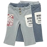 【アウトレット】 Bobson ロングパンツ(80～130cm) キムラタンの子供服 ネイビーブルー 80 ( 77185x77685-144 )