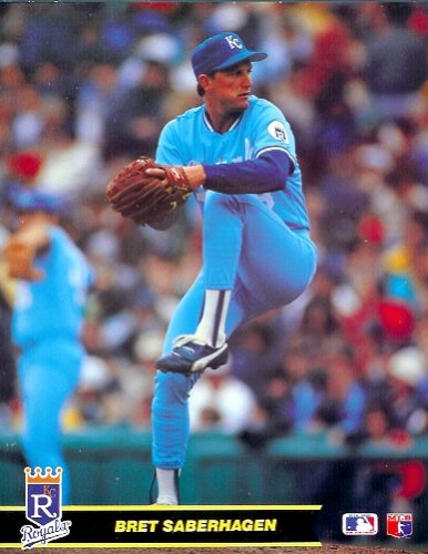 Bret Saberhagen Kansas City Royals 8 x 10 MLB Licensed Photo (1990) - Shipped in 8 x 10 Topload Holder!