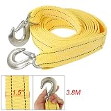 5 Ton Car Truck Breakdown Recovery Tow Strap Yellow by uxcell