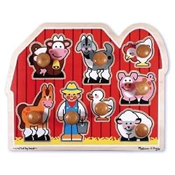 Melissa & Doug Large Farm Jumbo Knob