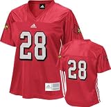 Louisville Cardinals Women's Red adidas #28 Fashion Football Jersey