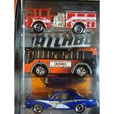 Matchbox Detailed Diecast Peirce Dash Fire Truck, City Bus, 