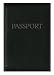 CR Gibson Passport Wallet, Black, (Pack of 2)