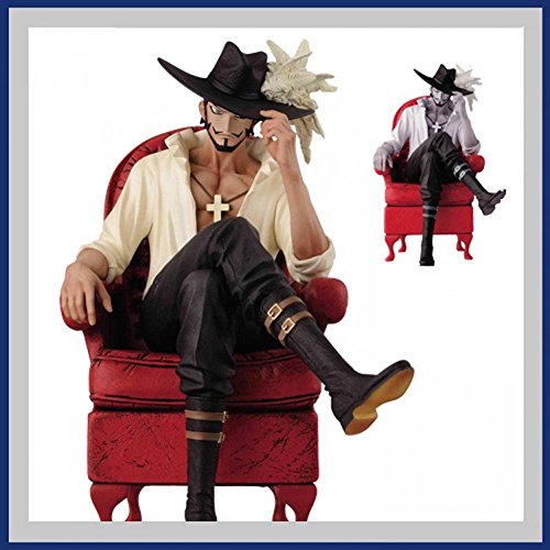 Olive Fairy 6" One Piece Shichibukai Dracule Mihawk Hawk Eye Stand Ver 16Cm Pvc Action Figure Collection Model Doll Toy
