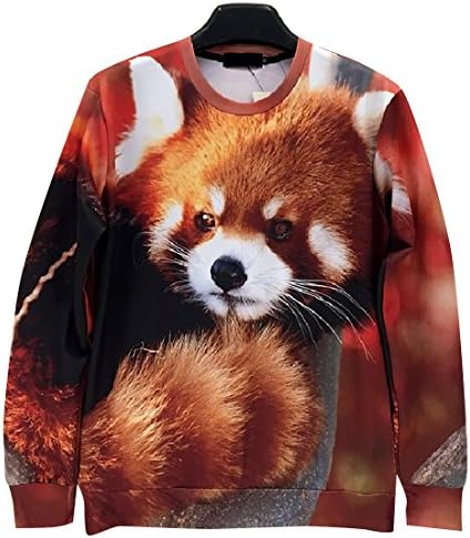Unisex Sweater red panda kigurumi Bear Costume Sweatshirt T Shirt (S)