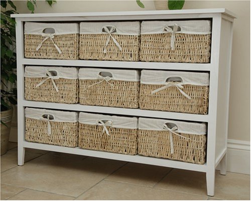 Childrens Toyshop  Kitchen & Housewares : Henley Range 9 Drawer White Cabinet