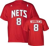 Adidas New Jersey Nets Deron Williams Youth (Sizes 8-20) Game Time T-Shirt Small