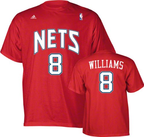Deron Williams Red adidas Player Name and Number New Jersey Nets Youth T-Shirt