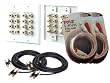 Pyle Great Audio/Video/RCA/Installation Package -- PHIW71 7.1 Home Theater 14 Post Binding/Banana Plug with Dual RCA Subwoofer Posts Wall Plate (White) + Pair of PPBB30 30ft. Speaker Plug - Banana To Banana + Pair of PLRC6 6ft. Stereo RCA Cable.