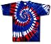 Sundog "Red, White and Blue" New Glory Swirl Tie-Dye S/S T-Shirt - ON SALE!