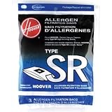 Hoover 401010SR Allergen Filtration Vacuum Bags, 3 bag pack