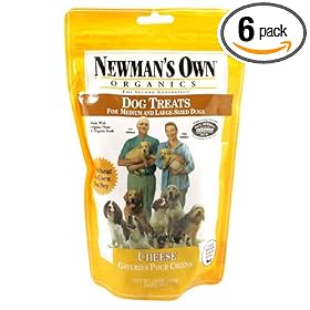 Newman's Own®Organics Dog Treats, Medium Sized, Cheese, 10-Ounce Bags (Pack of 6)