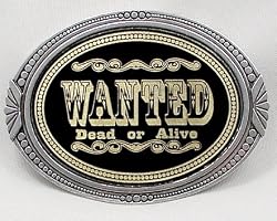 Diego Jones Wanted Dead or Alive Custom Designed Buckle