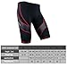 Santic Men's Cycling Shorts Red Half Pants 4D Padded Color Red M