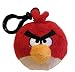 Angry Birds Plush Backpack Clip Red Bird