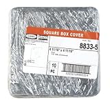 10 each: Raco 4-11/16 Square Steel Electrical Box Cover (8833-5)