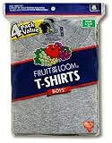 Fruit of the Loom Boy's 4 Pack Crew Neck Tee   #4P524B