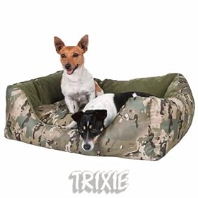 Large Dog Bed Green Camo Length 80 cm
