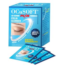 OCuSOFT Eyelid Cleanser, Extra Strength, Pre-Moistened Pads, Individually Wrapped, 30 Pads