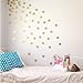 Vinyl Polka Dot Removable Wall Decals (Gold, 3