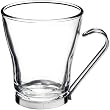 Bormioli Rocco Verdi Cappuccino Cup with Stainless Steel Handle, Set of 4, Gift Boxed