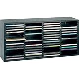 Beco Holzregal 60 CDs mit Federmechanik, schwarz