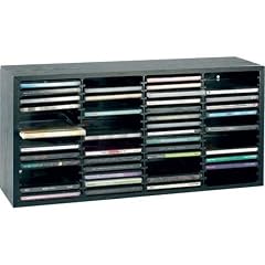 Beco Holzregal 60 CDs mit Federmechanik, schwarz