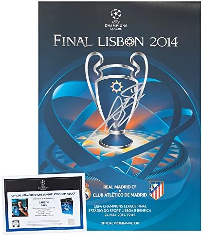 Official UEFA Champions League Gareth Bale Signed Madrid Final Match Program - One Size