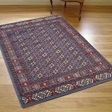 New Traditional Vegas Rug In Pencil Blue