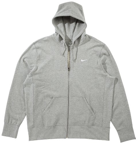 NIKE Herren Kapuzenpullover SQUAD FT Full Zip, dk grey heather/white, S, 410186-063 Preisvergleich