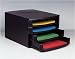 NPSG Axcess 4 Drawer Closed Front Deskset-Black 6862549