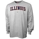 Nike Illinois Fighting Illini Ash College Classic Long Sleeved T-shirt